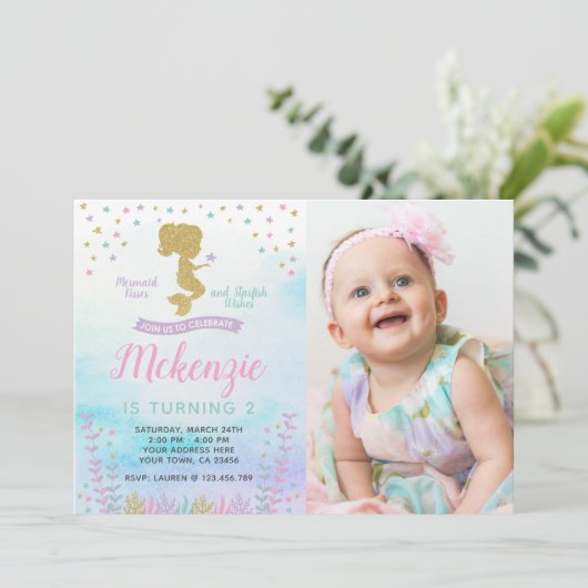 Zeemeermin, onder het Zee, Magisch Kaart (Staand voorkant)