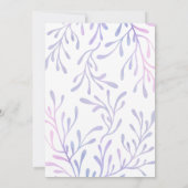 Zeemeermin onder het Zee Meisje 1e verjaardag Kaart (Achterkant)