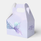 Zeemeermin onder het Zee meisje Baby shower Bedankdoosjes (Achterkant)