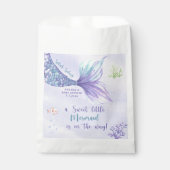 Zeemeermin onder het Zee meisje Baby shower Bedankzakje (Voorkant)