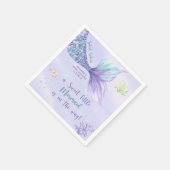 Zeemeermin onder het Zee meisje Baby shower Servet (Hoek)
