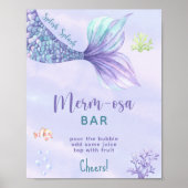 Zeemeermin onder het Zee Mimosa bar Poster (Voorkant)
