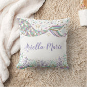 Zeemeermin onder het Zee Ocean Baby Girl Nursery Kussen (Deken)