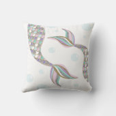 Zeemeermin onder het Zee Ocean Baby Girl Nursery Kussen (Achterkant)