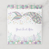 Zeemeermin Onder Het Zee Onderwater Strand Ocean C Plaatskaartje (Buitenkant ongevouwen)