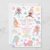 Zeemeermin onder het Zee Oneder Het Zee 1e Verjaar Kaart (Voorkant)