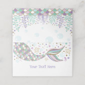 Zeemeermin onder het Zee Party Beach Ocean Baby Gi Plaatskaartje (Buitenkant ongevouwen)