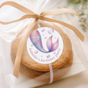 Zeemeermin onder het Zee Pool Party Dank u Sticker