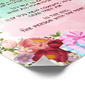 Zeemeermin onder het Zee Shhhh, zeg geen Baby Poster (Hoek)