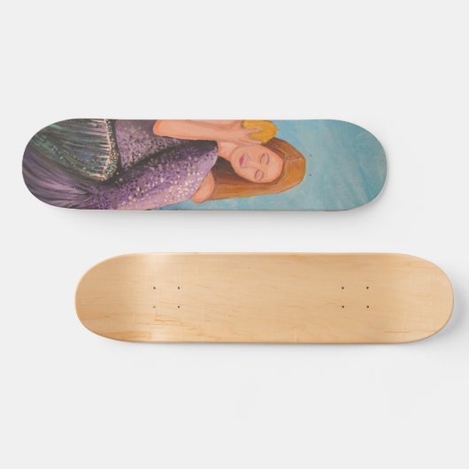 Zeemeermin onder het Zee Skateboard (Horizontaal)
