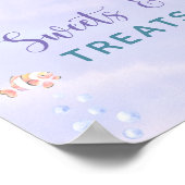 Zeemeermin Onder het Zee Snoepjes en lekkernijen Poster (Hoek)