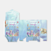 Zeemeermin onder het Zee Splash Verjaardag Welkom Bedankdoosjes (Uitgevouwen)