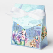 Zeemeermin onder het Zee Splash Verjaardag Welkom Bedankdoosjes (Voorkant Zijde)
