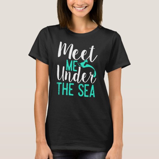 Zeemeermin onder het Zee T-shirt (Voorkant)