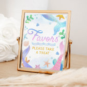 Zeemeermin onder het Zee van de geboorte Party Fav Poster