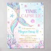 Zeemeermin onder het Zee Verjaardag Capsule Teken Poster (Voorkant)