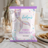 Zeemeermin onder het Zee Verjaardag Chip Bag Wrapp Flyer