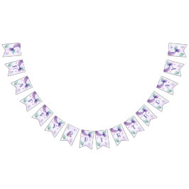 Zeemeermin Onder het zee verjaardagsfeestje Vlaggetjes