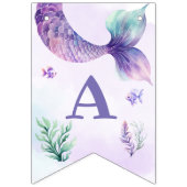 Zeemeermin Onder het zee verjaardagsfeestje Vlaggetjes (Derde vlag)