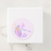 Zeemeermin Onder het Zee Verjaardagsmeisje Dank u Bedankjes Labels (In situ)