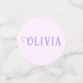 Zeemeermin Onder het Zee Verjaardagsmeisje Leeftij Confetti (Kleine voorkant)