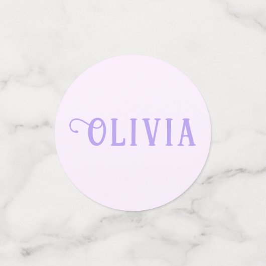 Zeemeermin Onder het Zee Verjaardagsmeisje Leeftij Confetti (Kleine voorkant)