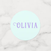 Zeemeermin Onder het Zee Verjaardagsmeisje Leeftij Confetti (Kleine voorkant)