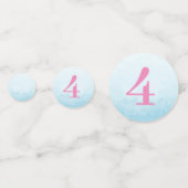 Zeemeermin Onder het Zee Verjaardagsmeisje Leeftij Confetti (Voorkanten)