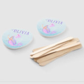 Zeemeermin Onder het Zee Verjaardagsmeisje Leeftij Handwaaier (Niet-gemonteerd)