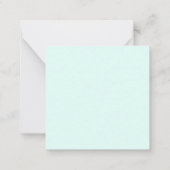 Zeemeermin Onder het Zee Verjaardagsmeisje Leeftij Notitiekaartje (Achterkant)