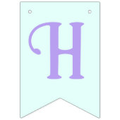 Zeemeermin Onder het Zee Verjaardagsmeisje Leeftij Vlaggetjes (Tweede vlag)