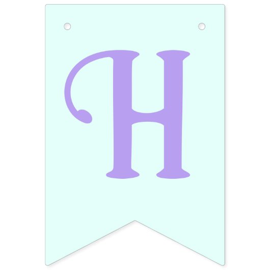 Zeemeermin Onder het Zee Verjaardagsmeisje Leeftij Vlaggetjes (Tweede vlag)