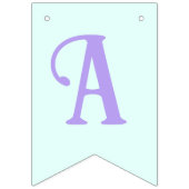 Zeemeermin Onder het Zee Verjaardagsmeisje Leeftij Vlaggetjes (Derde vlag)