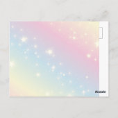 Zeemeermin onder het zee verjaardagsuitnodiging Br Briefkaart (Achterkant)