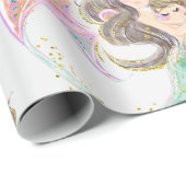 Zeemeermin onder het zee Verpakkingspapier Cadeaupapier (Rol Hoek)