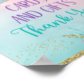 Zeemeermin onder het Zee - vogelkaartjes & cadeaut Poster (Hoek)