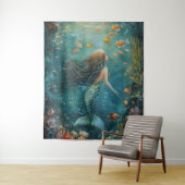 Zeemeermin onder het Zee Wandkleed (In situ)