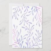 Zeemeermin Onder Het Zee Waterverf Meisje 1e Verja Kaart (Achterkant)