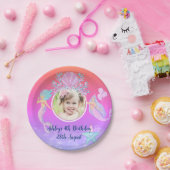 Zeemeermin onder het zee waterverf oceaan kinder p papieren bordje (Feest)