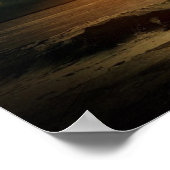 Zeemeermin onder Moon Sterrennacht Mystical Poster (Hoek)