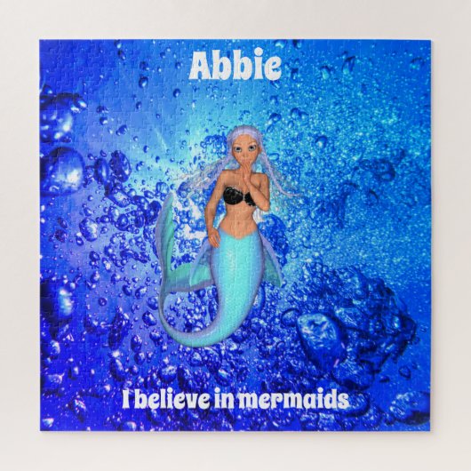 Zeemeermin onder water Jigzaag Puzzle Legpuzzel (Verticaal)