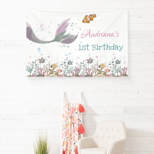 Zeemeermin onder Zee banner (Insitu)