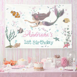 Zeemeermin Onder Zee Banner