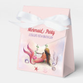 Zeemeermin onder Zee Birthday Party Bedankdoosjes (Voorkant Zijde)