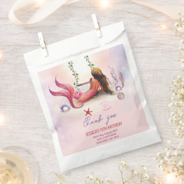 Zeemeermin onder Zee Birthday Party Bedankzakje