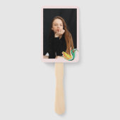 Zeemeermin onder Zee Birthday Party Handwaaier (Achterkant)