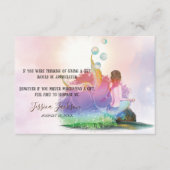 Zeemeermin onder Zee Birthday Party Informatiekaartje (Voorkant)