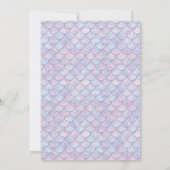 Zeemeermin onder Zee Birthday Party Kaart (Achterkant)