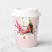 Zeemeermin onder Zee Birthday Party Papieren Bekers (Achterkant)