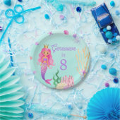 Zeemeermin onder Zee Birthday Party Papieren Bordje (Feest)
